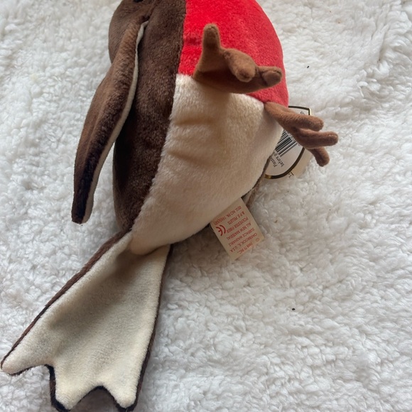 Ty Beanie Babies “Early” Brown and Red Plush Bird. Retired - Picture 5 of 6